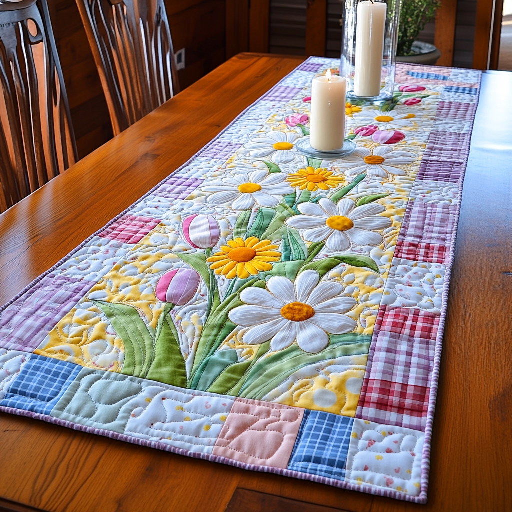 Frontier Hats Quilted Table Runner NCU0NTV827