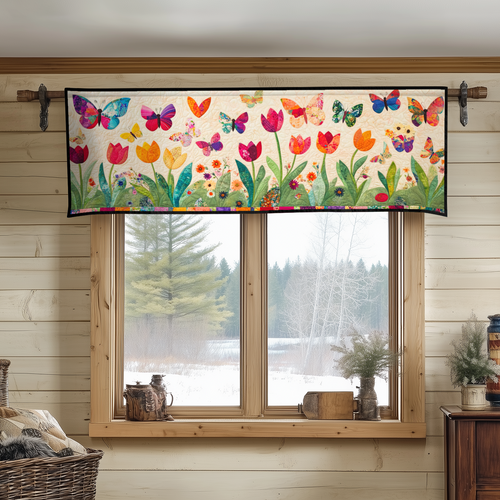 Garden Whimsy Quilted Valance NCU0VH3782