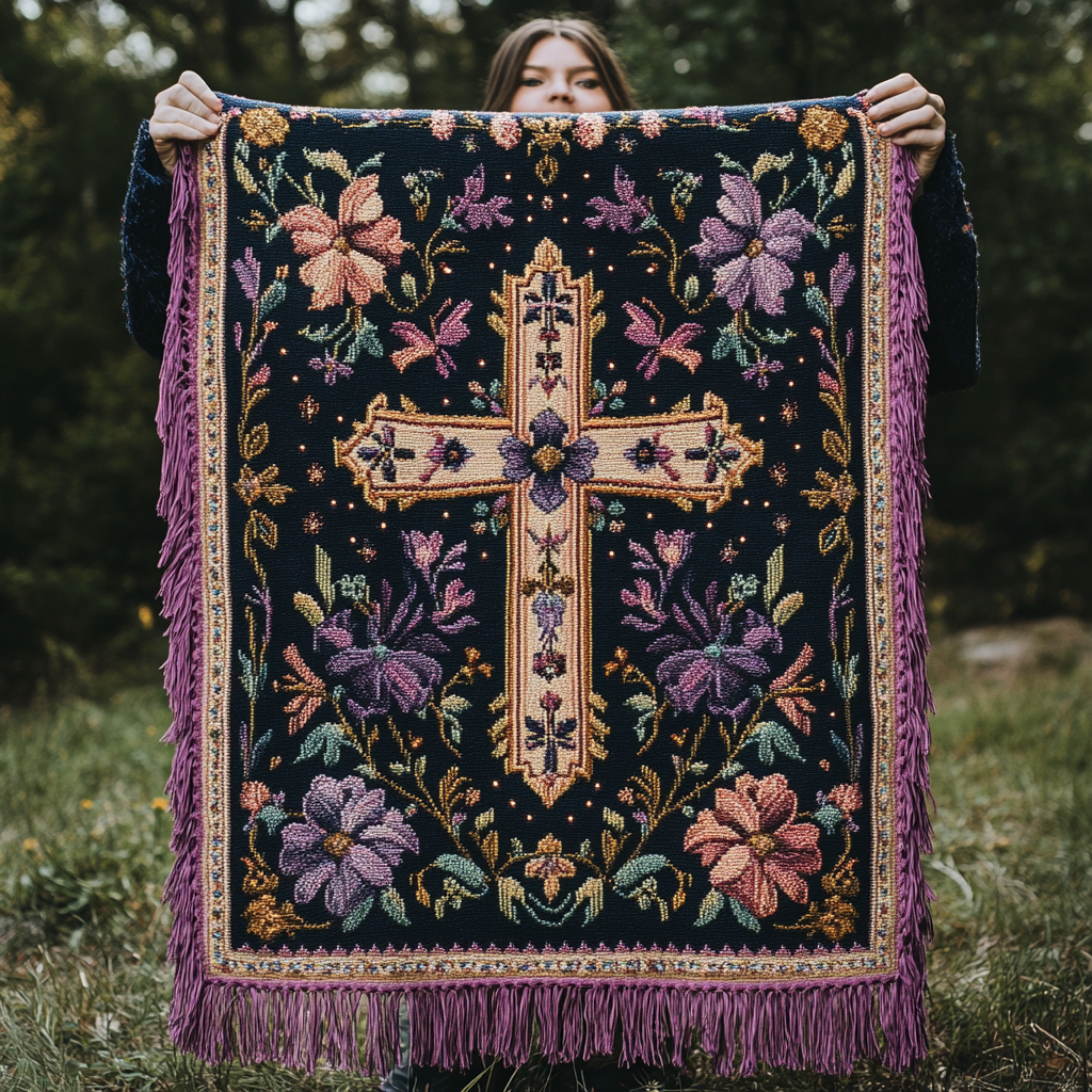 Garden of Grace Woven Sofa Blanket NCU0DV4240