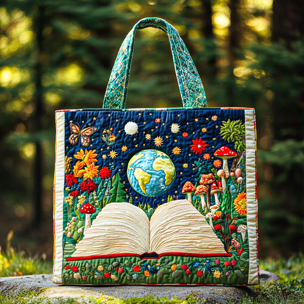 Gateway of Books Quilted Tote Bag NCU0TD639