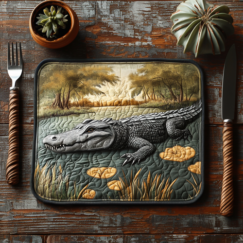 Gator Swamp Quilted Place Mat NCU0DV5664