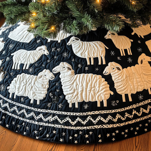 Gentle Grazers Quilted Christmas Tree Skirt NCU0PT2415