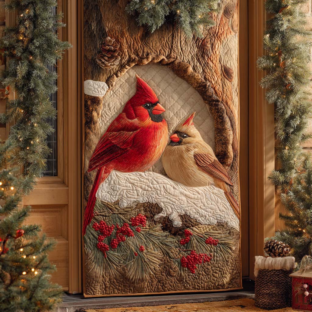 Gentle Winter Rest Quilted Door Cover NCU0XD1632