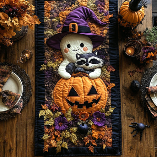 Ghostly Glow Quilted Table Runner NCU0DV7323