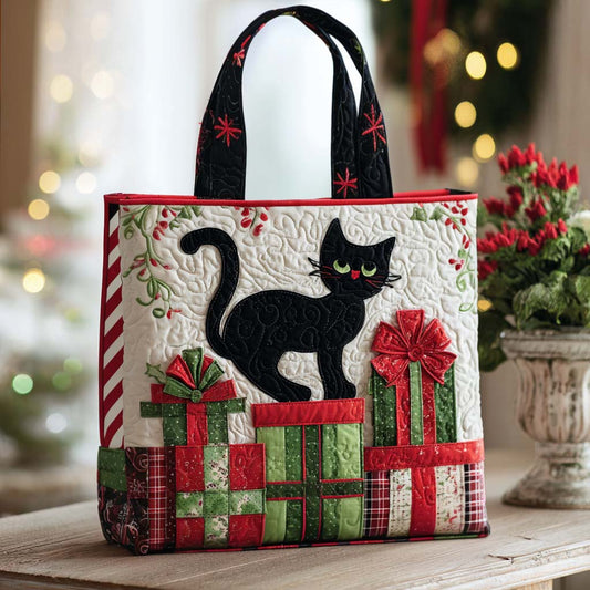 Gift Cat Quilted Tote Bag NCU0NT10363