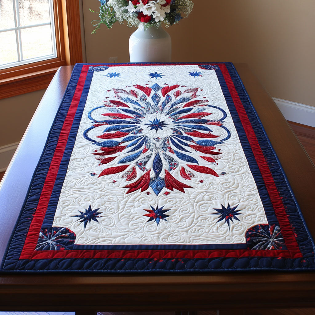 Glory Cross Light Quilted Table Runner NCU0NTD779