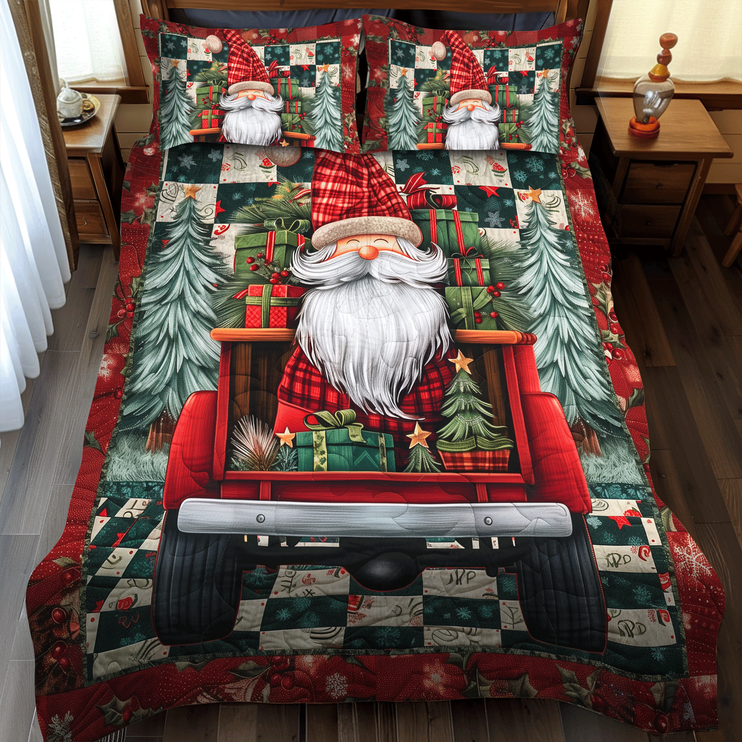 Gnome Gathering Quilted Blanket NCU0NT086