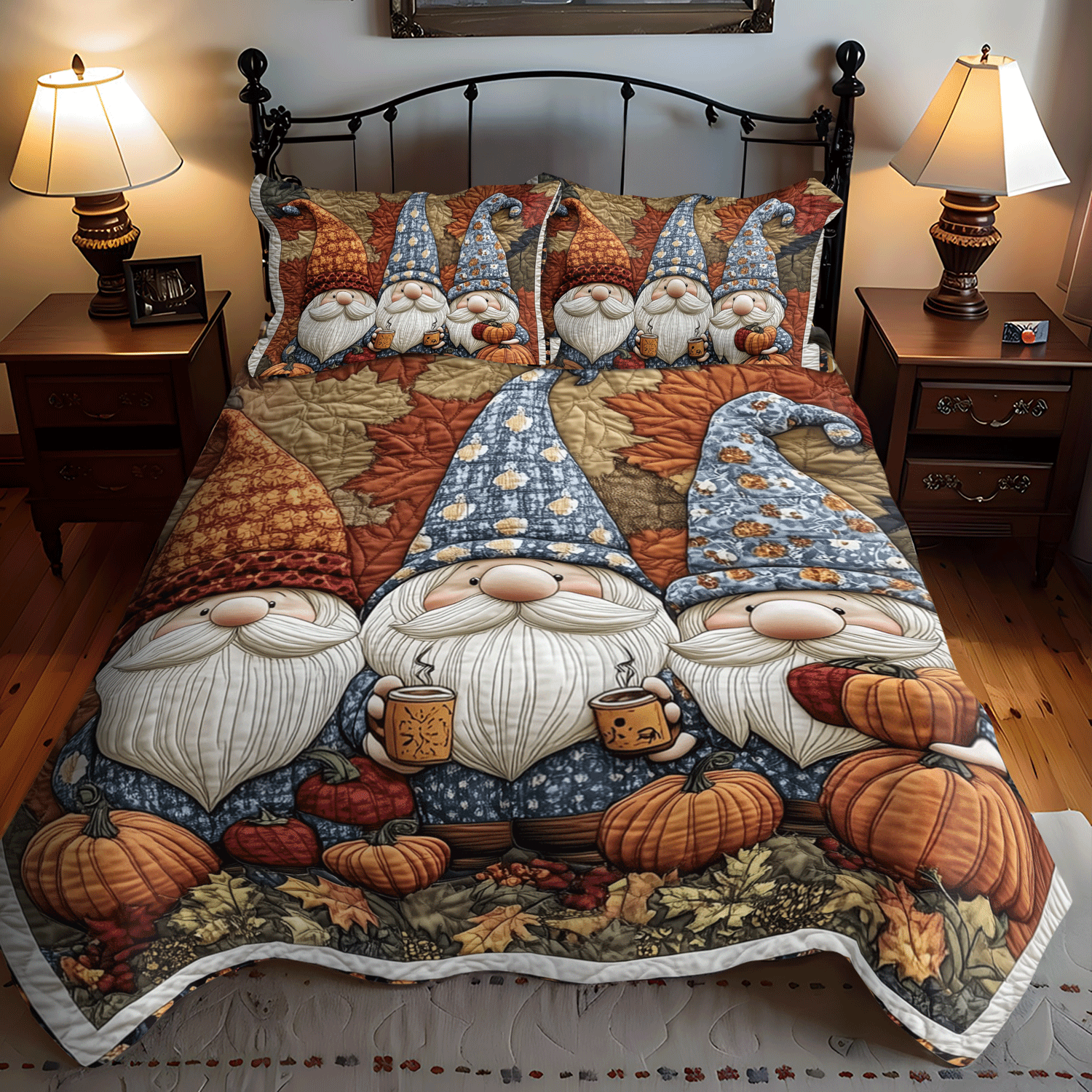 Gnome Cottage Quilted Blanket NCU0TH1030
