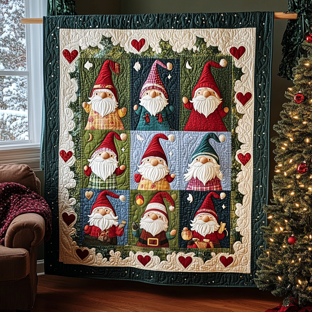 Whimsical Giraffe Wonderland Quilted Blanket NCU0PT159 main image 0