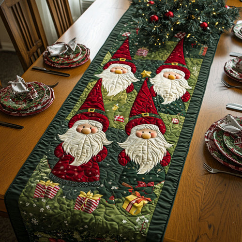 Gnome for the Holidays Quilted Table Runner NCU0PT1145