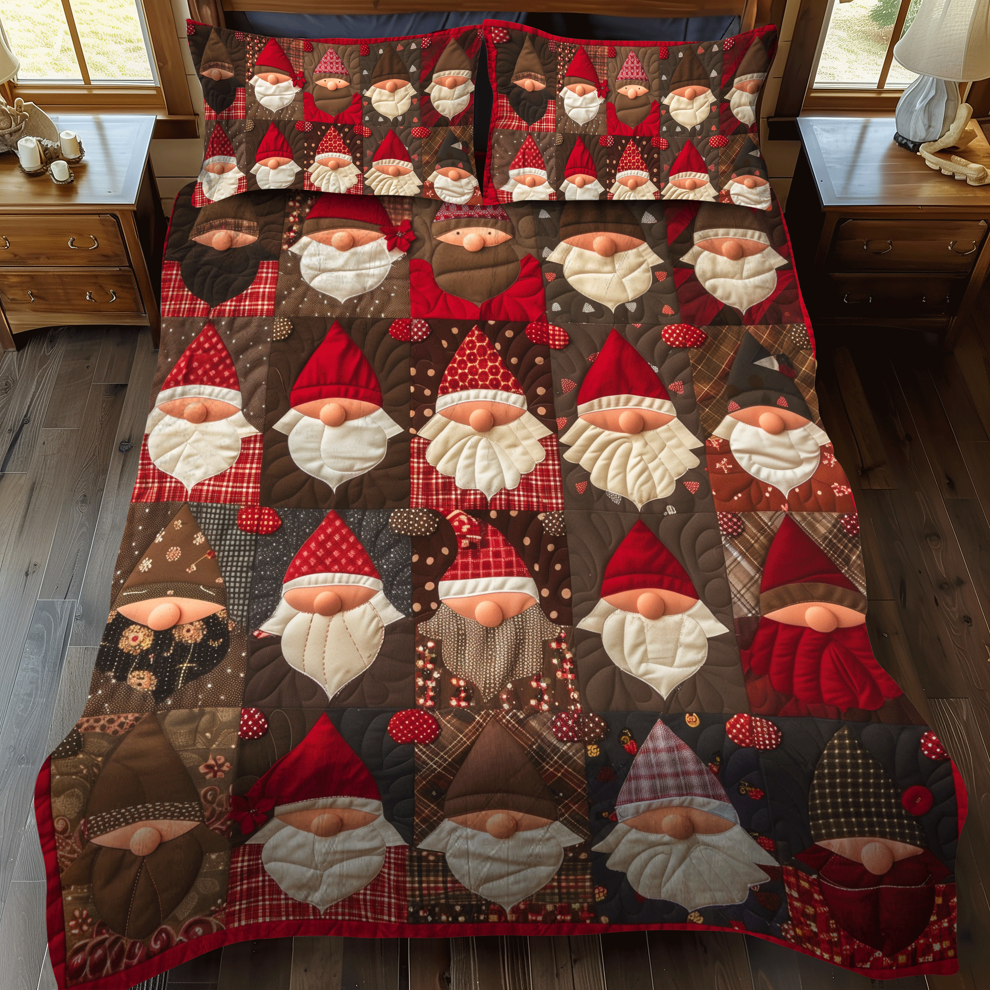 Witch Pumpkin 3-Piece Quilted Bedding Set GFTONL5288