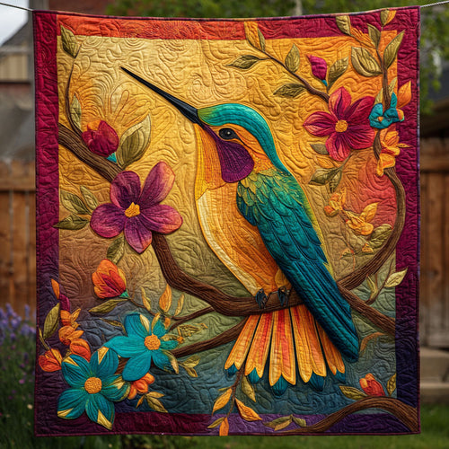 Golden Bloom Quilted Blanket NCU0TV008