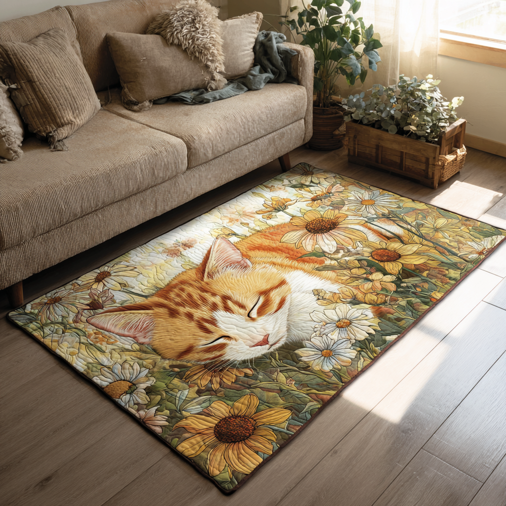 Golden Cat Area Rug NCU0DK10711