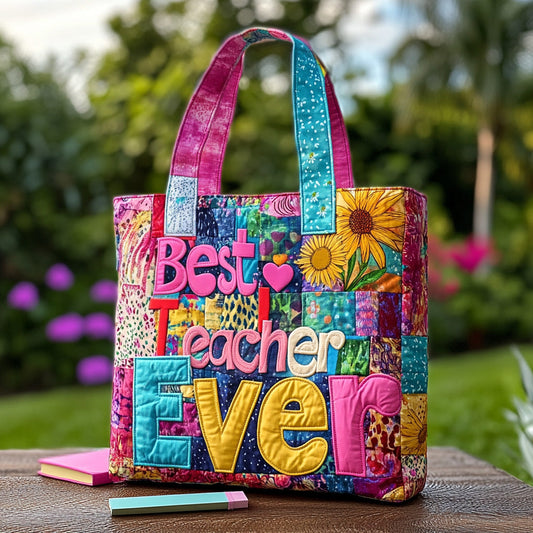 Golden Chalk Quilted Tote Bag NCU0DV7469