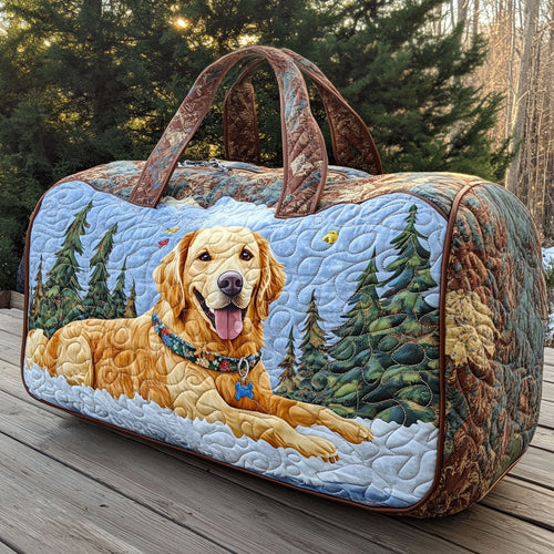 Golden Companions Quilted Duffle Bag NCU0PT9080