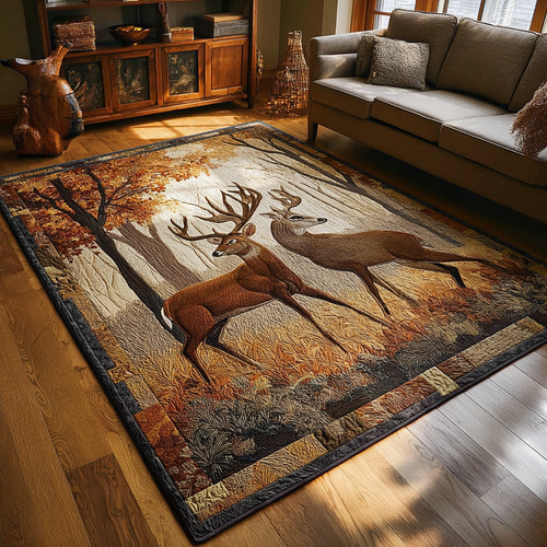Golden Deer Area Rug NCU0DK10523