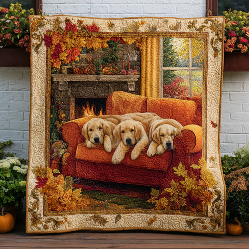 Golden Glow Quilted Blanket NCU0NT9029