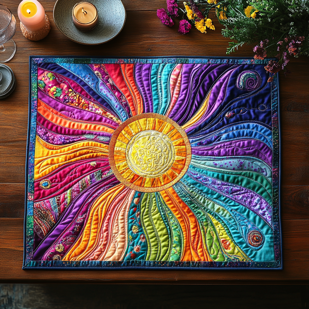 Golden Glow Quilted Place Mat NCU0DV3314
