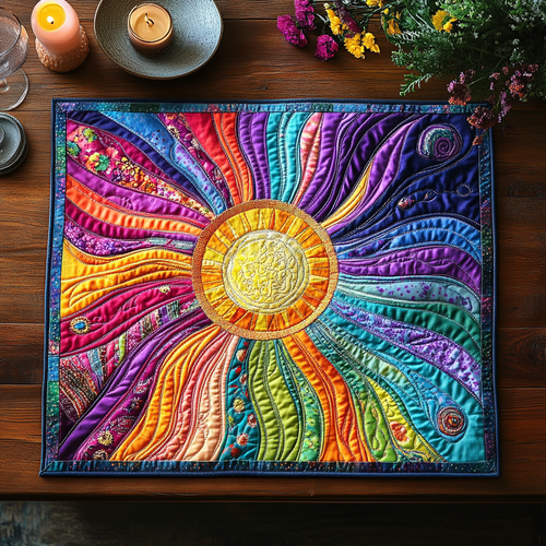 Golden Glow Quilted Place Mat NCU0DV3314