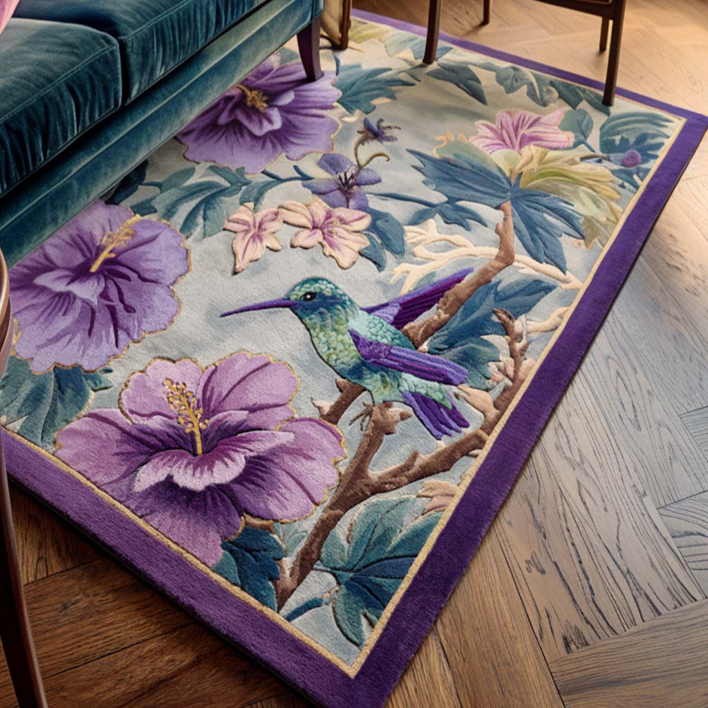 Golden Hummingbird Area Rug NCU0NT10071
