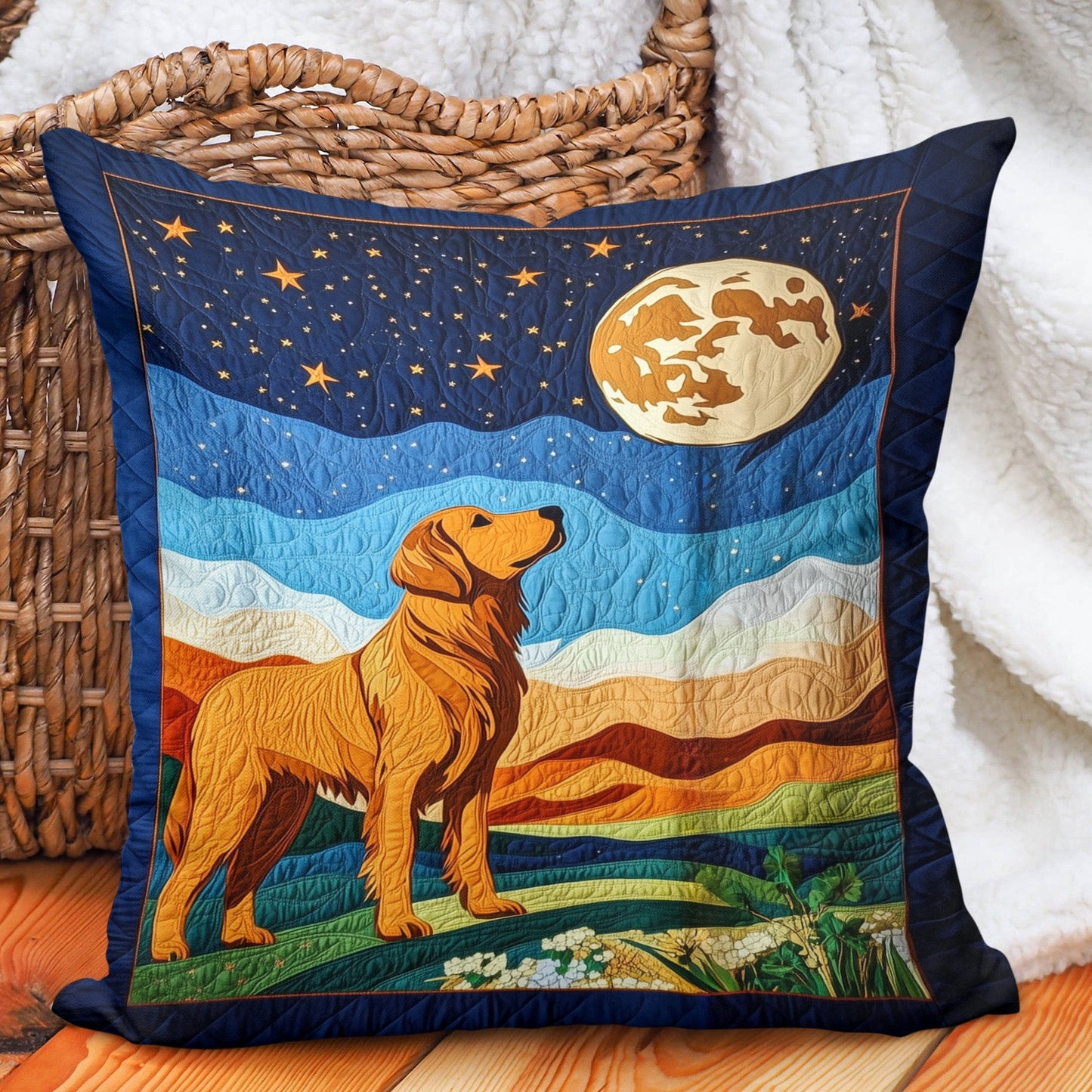 Golden Moments Quilted Pillow Case NCU0PT406