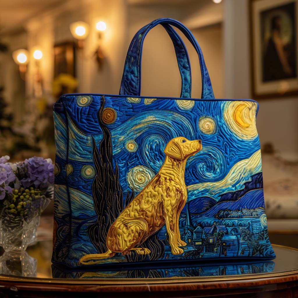 Cream n Honey Labrador Quilted Tote Bag NCU0LDH107