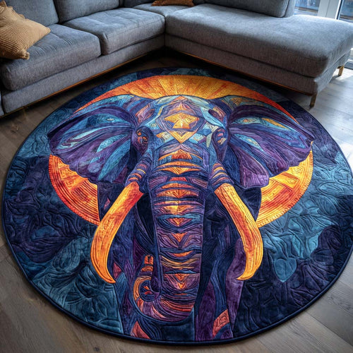 Golden Tusks Round Carpet NCU0NT10726