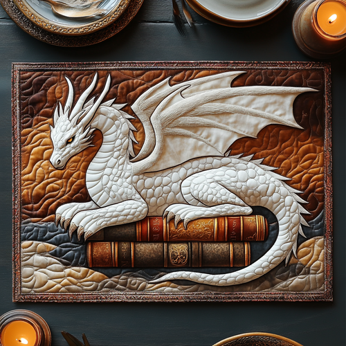 Golden Wyrm Quilted Place Mat NCU0DV3775