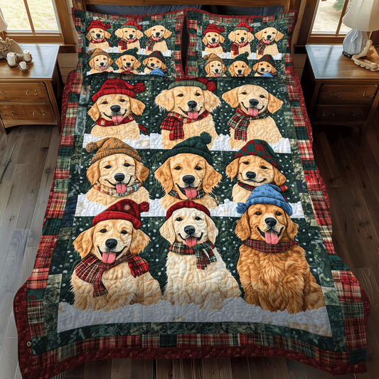 Goldie Wonders 3-Piece Quilted Bedding Set NCU0TH1637