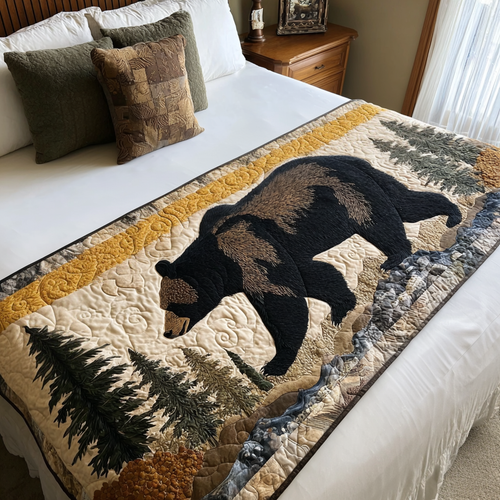 Grizzly Glow Quilted Bed Runner NCU0PT8373