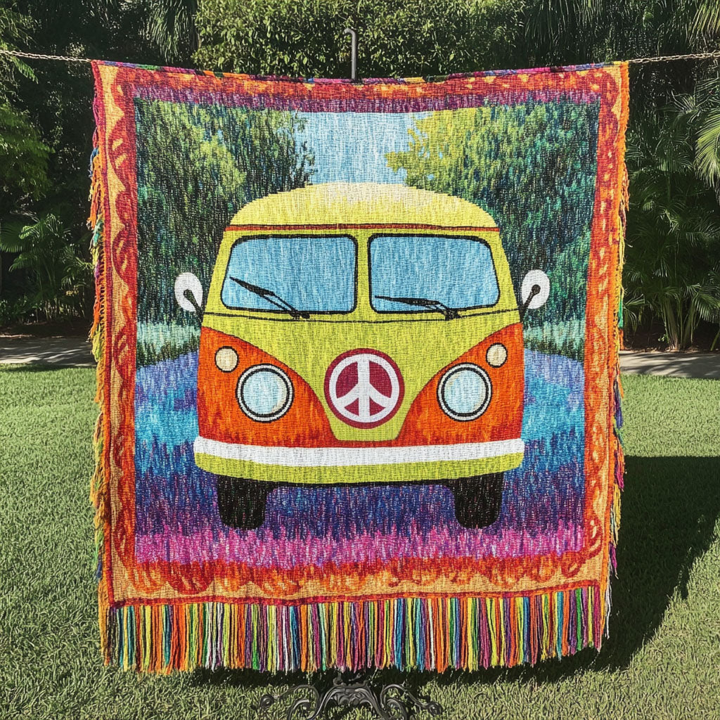 Groovy Bus Woven Sofa Blanket NCU0NT4787