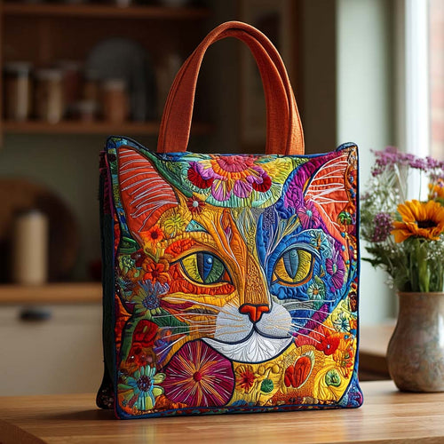 Happy Meows Quilted Tote Bag NCU0NT8605