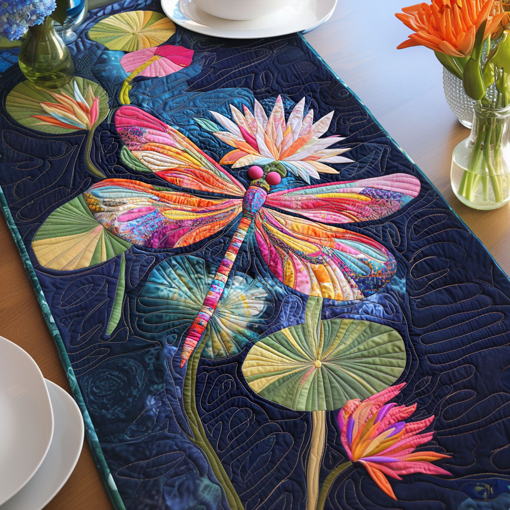 Wings Among Petals CP1306014CL Quilted Table Runner