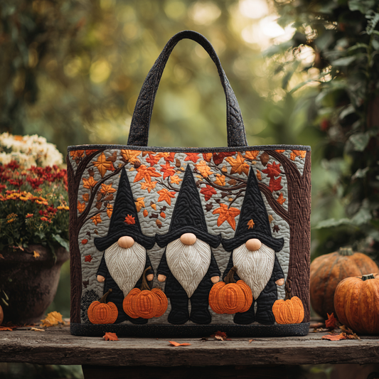 Harvest Gnome Quilted Tote Bag NCU0DK9476