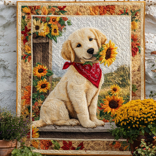 Harvest Hound Quilted Blanket NCU0NT9030