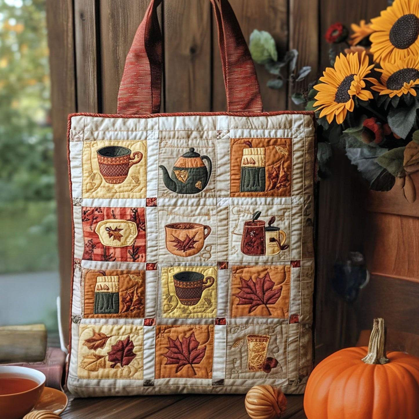 Harvest Weave Quilted Tote Bag NCU0PT7908