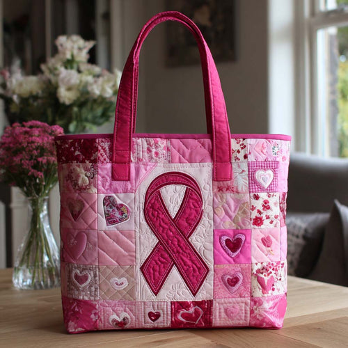 Heartfelt Awareness Quilted Tote Bag NCU0NT9451