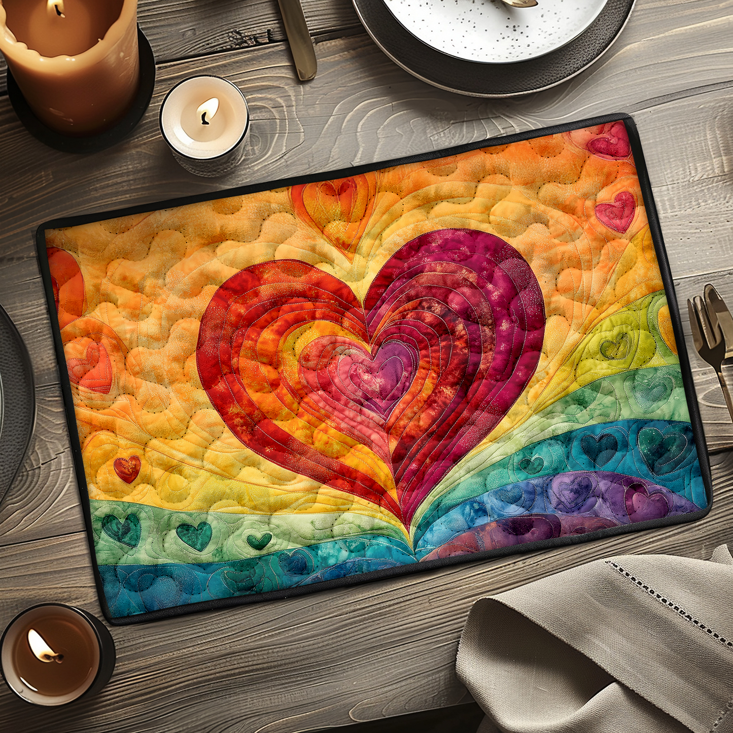 Heartfelt Charm Quilted Place Mat NCU0DK5295
