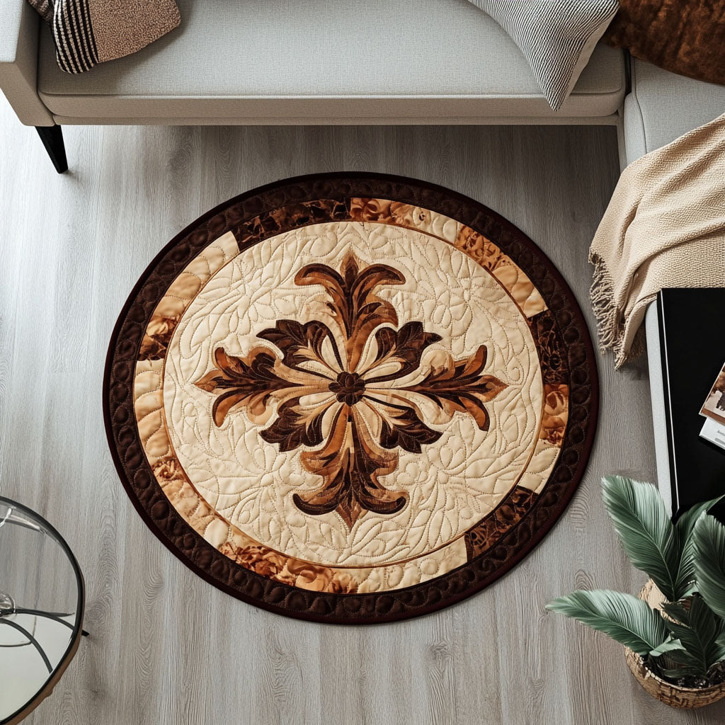 Graceful Magnolia Quilted Round Mat GFTOTP5614