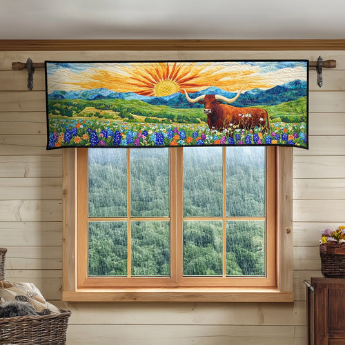 Hill Country Herd Quilted Valance NCU0PT6325
