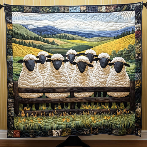 Hillside Flock Quilted Blanket NCU0PT4275