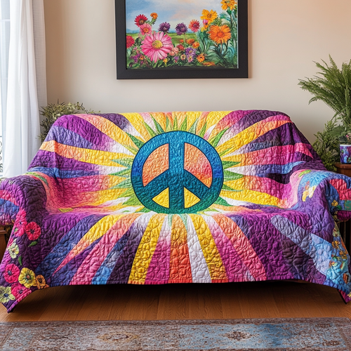 Hippie Light Quilted Sofa Cover NCU0DK10845