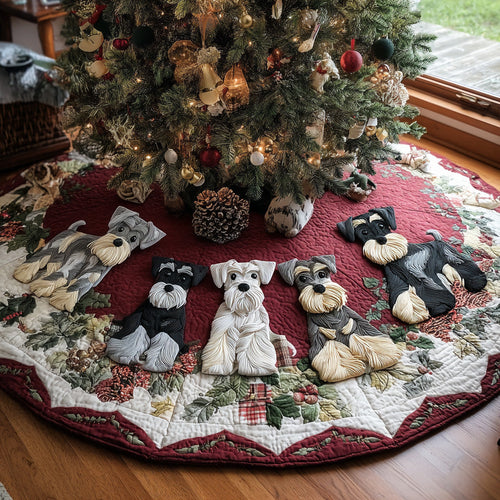 Holiday Beard Buddy Quilted Christmas Tree Skirt NCU0DV7945