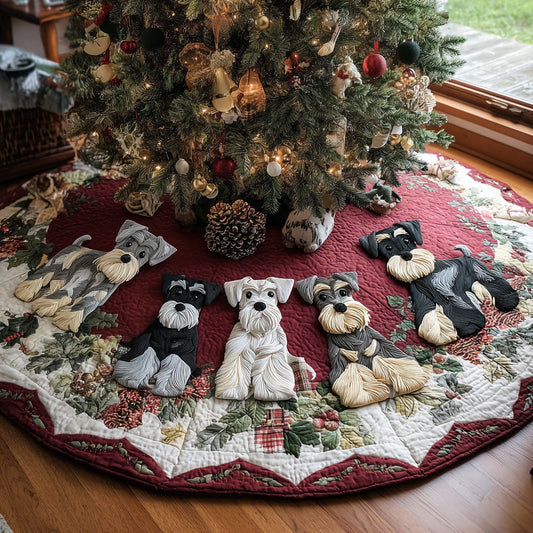 Holiday Beard Buddy Quilted Christmas Tree Skirt NCU0DV7945