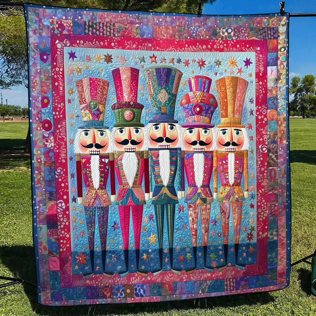Nutcracker Magic Quilted Table Topper NCU0DDK1128