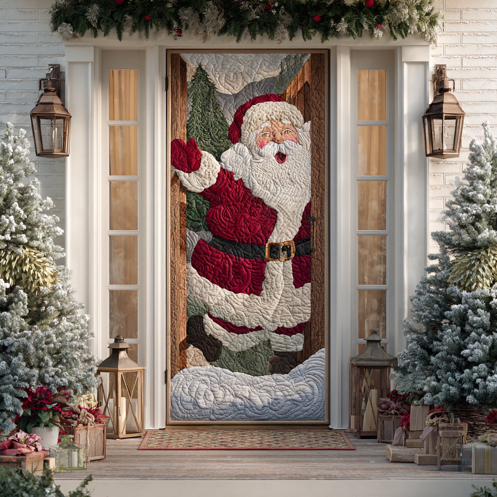 Frosty Tunnel Ride Quilted Door Cover NCU0XD1593