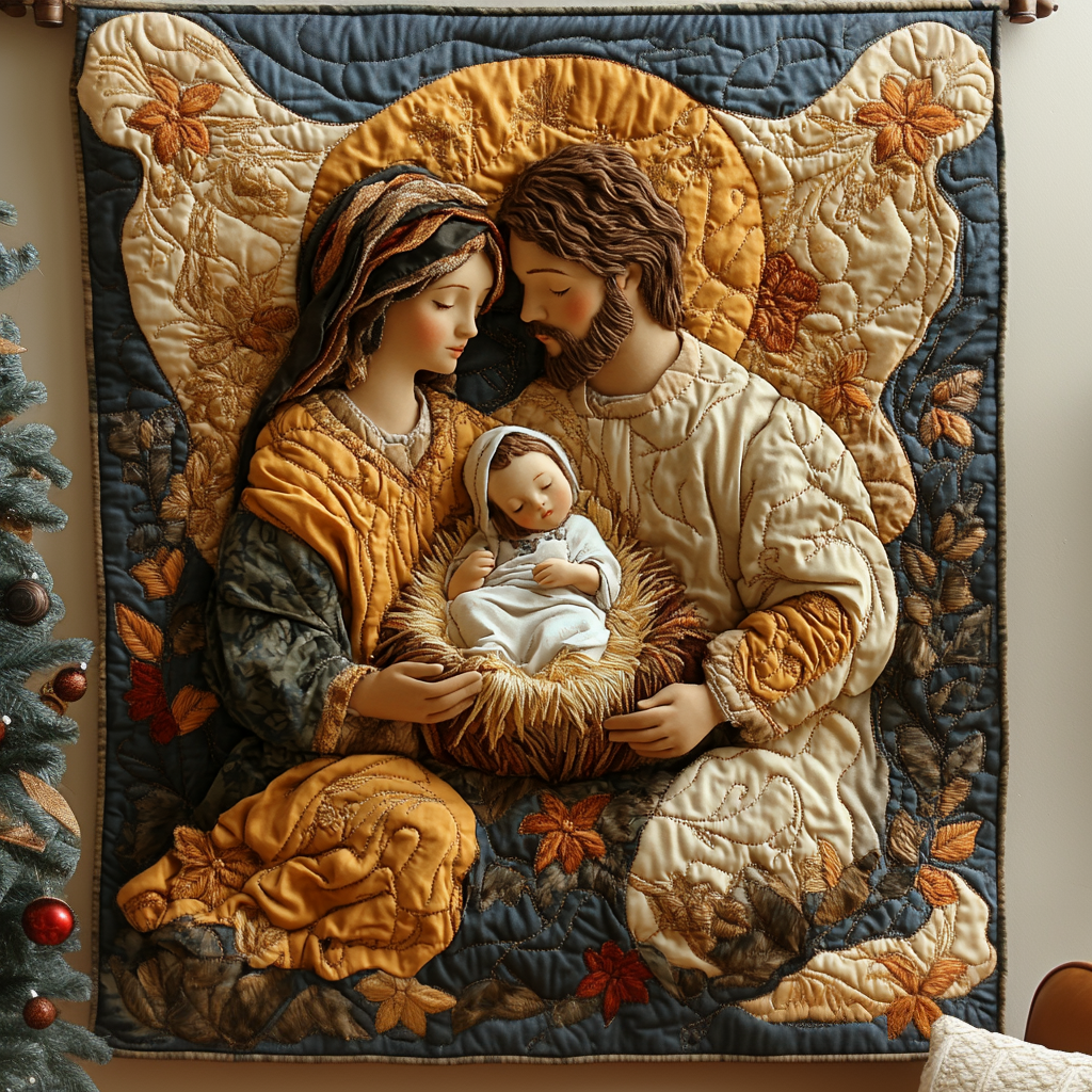 Sacred Family Quilted Table Topper NCU0NNT1712