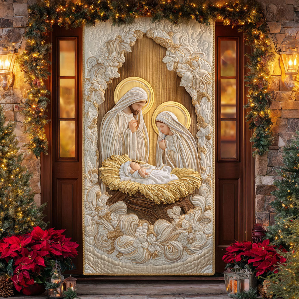 Front Porch Luck Quilted Door Cover NCU0LDH026