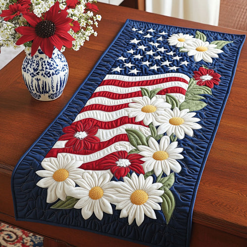 Honor and Heritage Quilted Table Runner NCU0PT4842
