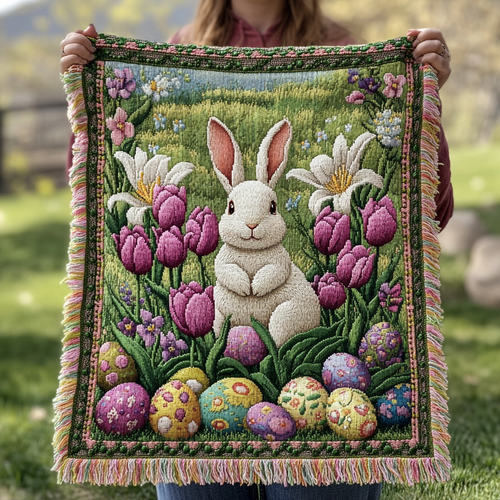 Hoppy Days Woven Sofa Blanket NCU0DV4039